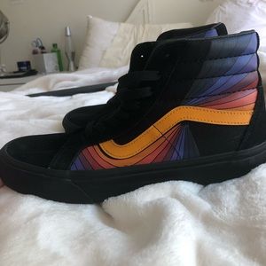 vans sk8-hi reissue refract black & multi skate
